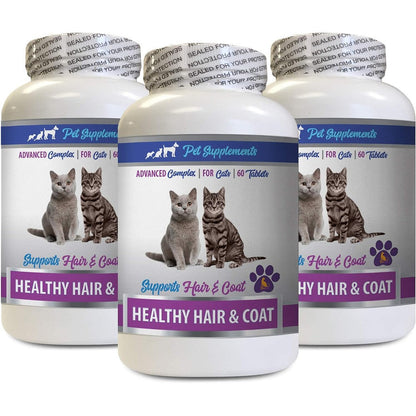 Pet Supplements healthy hair and coat tablets for cats front view