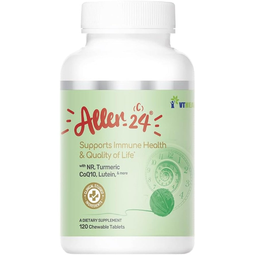 VT Health Aller-24 for Cats chewable tablets bottle front view