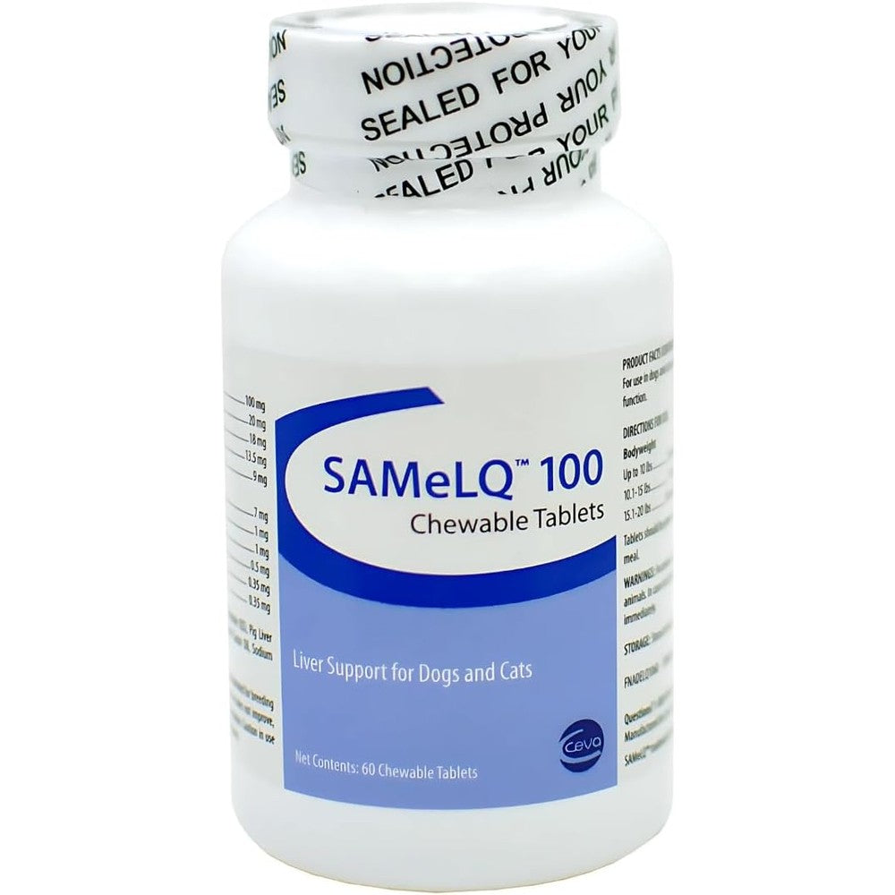 Chom S-Adenosyl-100 SAMe liver support tablets bottle front view
