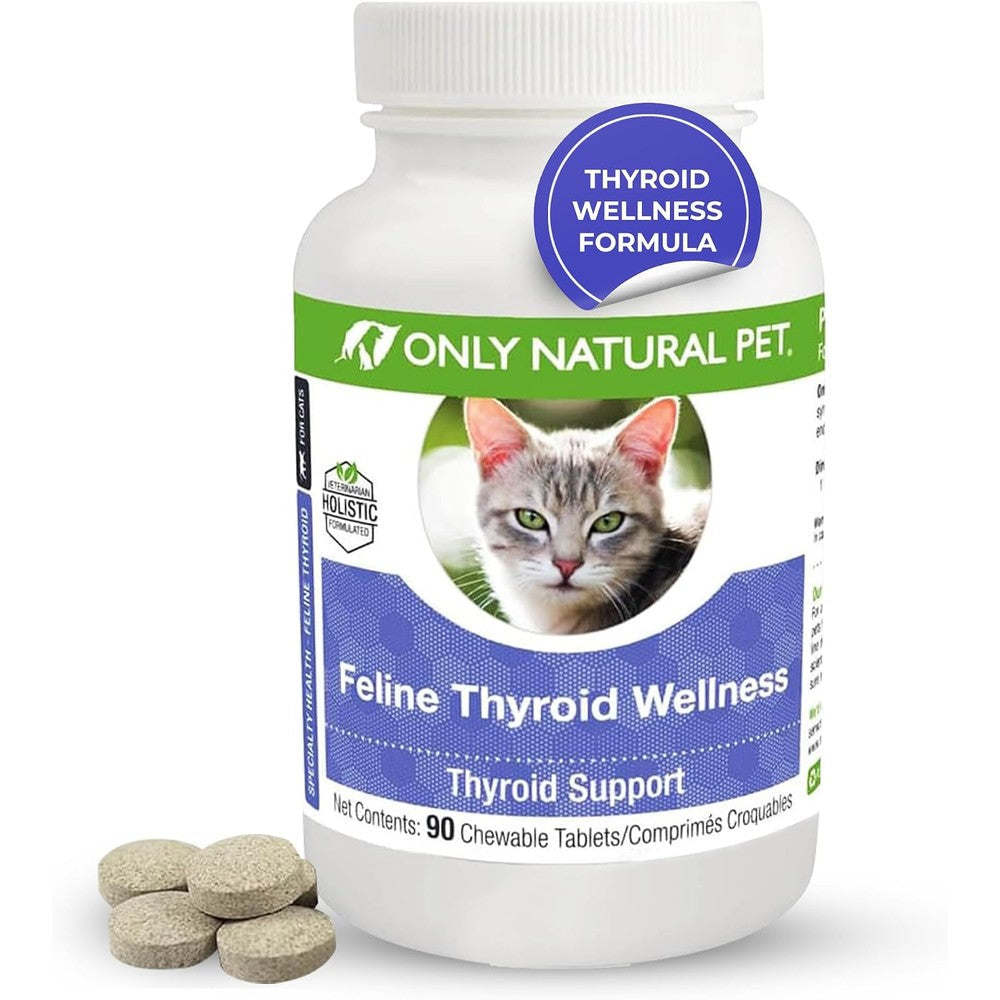 Only Natural Pet Thyroid Support Supplement for Cats bottle front view