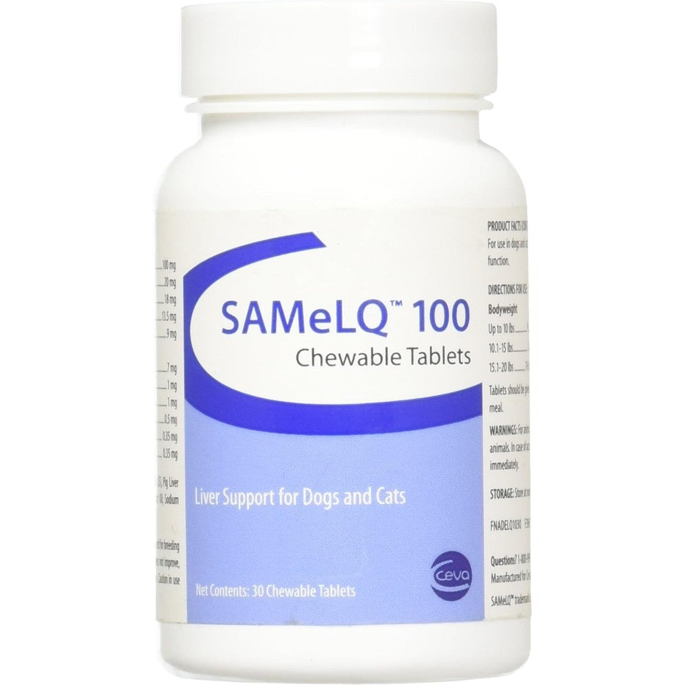 Vitality SAMeLQ 100 Chewable Tablets 30 Count front view
