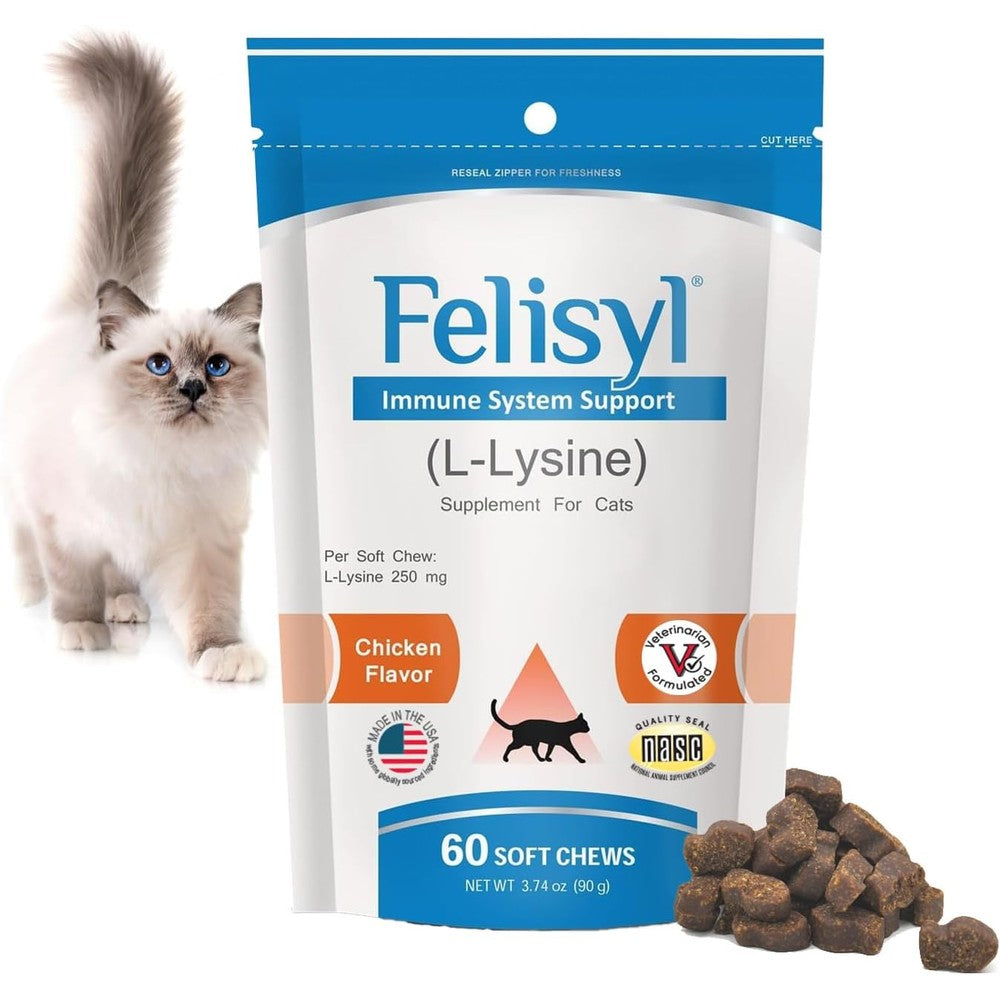 Pet Health Solutions Felisyl immune support cat chews front view packaging