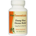 Kan Herbs Damp Heat Derma Relief bottle front view showing 120 tablets packaging