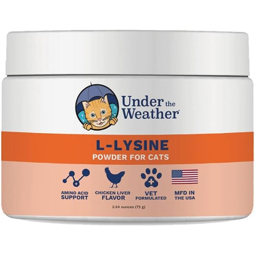 Under The Weather Pet L-Lysine Powder Cat Supplement front view