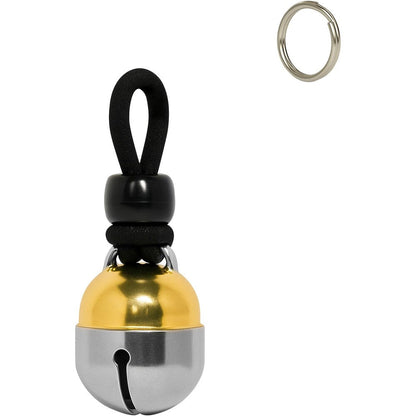 Noble Bells Handmade Extra Loud Multifaceted Clacker Pet Collar Bell For Cats And Dogs Premium Brass And Nickel Silver Small Size
