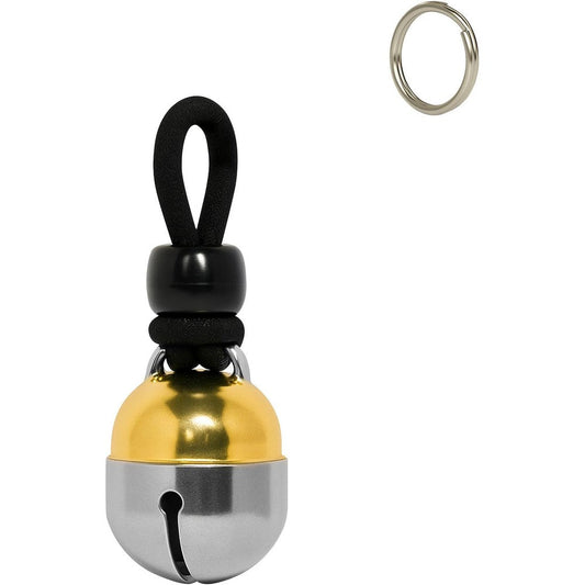 Noble Bells Handmade Extra Loud Multifaceted Clacker Pet Collar Bell For Cats And Dogs Premium Brass And Nickel Silver Small Size