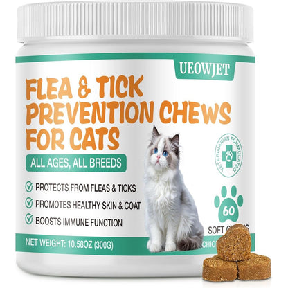 Carmelie flea and tick treatment for cats front bottle view