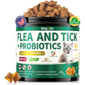 UEOWJET Wagmee Flea and Tick Prevention for Cats and Kittens Crunchy and Creamy Chicken Flavor Chewable Supplement 500 Count