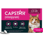 Capstar Nitenpyram Fast Acting Oral Flea Treatment For Cats And Kittens Two To Twenty Five Pounds Six Tablets