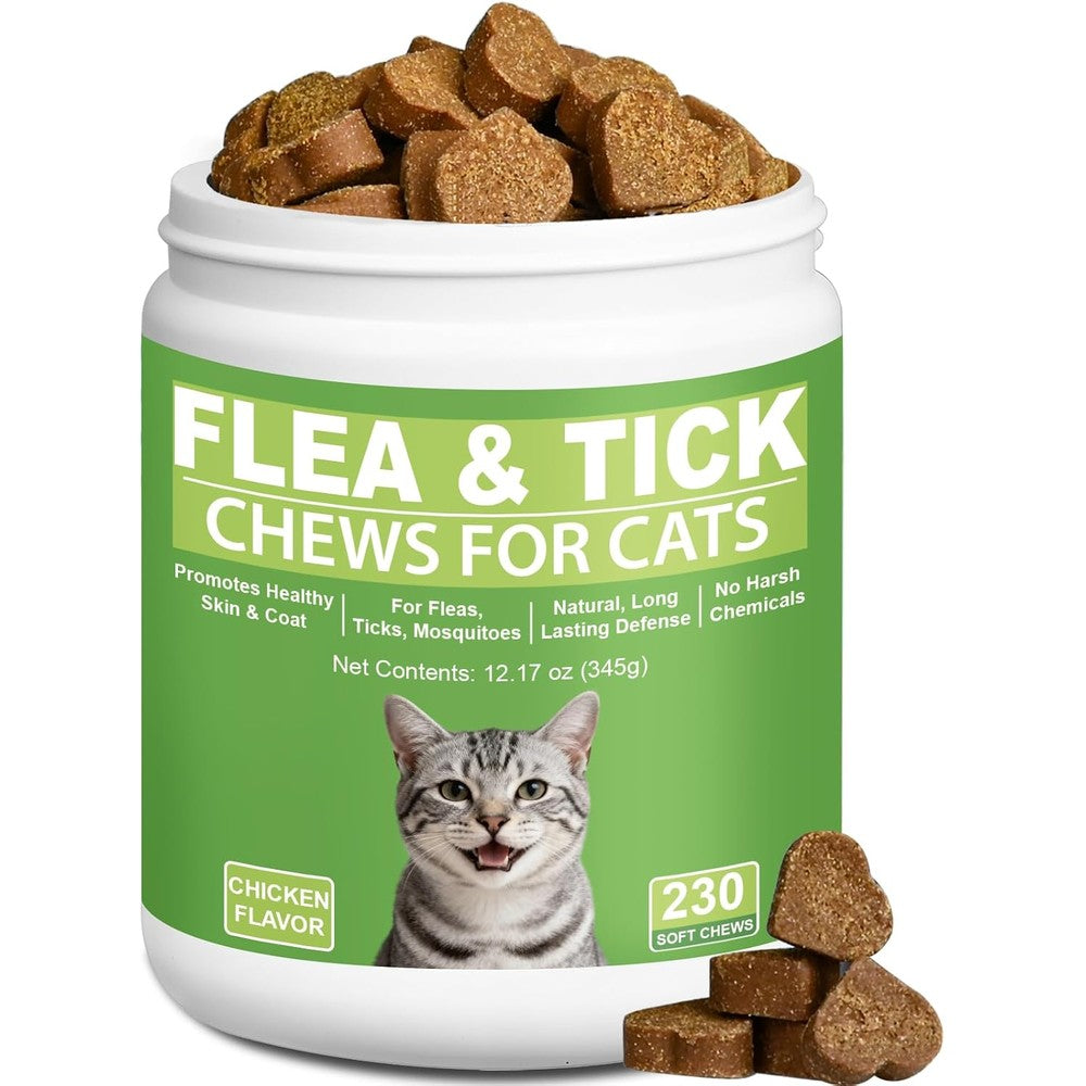 ColEaze cat flea and tick prevention chewables front view container