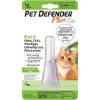 Hartz Pet Defender Plus flea and tick topical for cats front view packaging