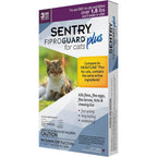 Sentry Fiproguard Plus for Cats front view packaging showing the three month supply.