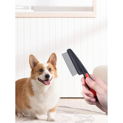 Infinite Paradise metal flea combs for dogs and cats front view