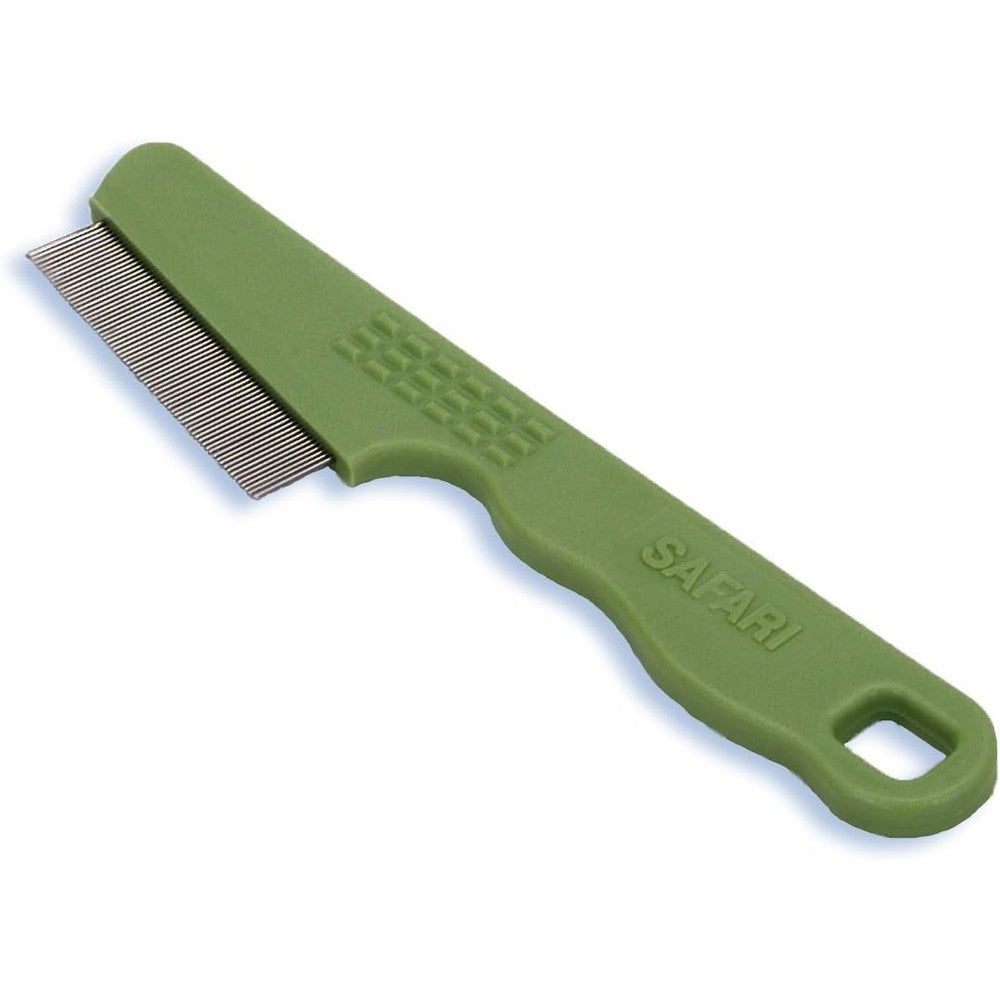 Safari Pet Products Safari Flea Comb For Cats Green 2 Pack Grooming Tool