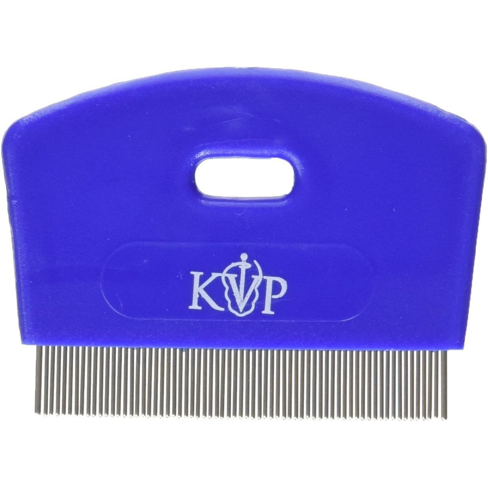 KVP Cat Flea Comb With Stainless Steel Teeth And Comfortable Plastic Handle For Grooming And Removing Fleas And Ticks