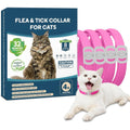 Vicsom Cat Flea And Tick Collar 4 Pack Adjustable Waterproof Prevention For Cats And Kittens 32 Months Total Protection Pink