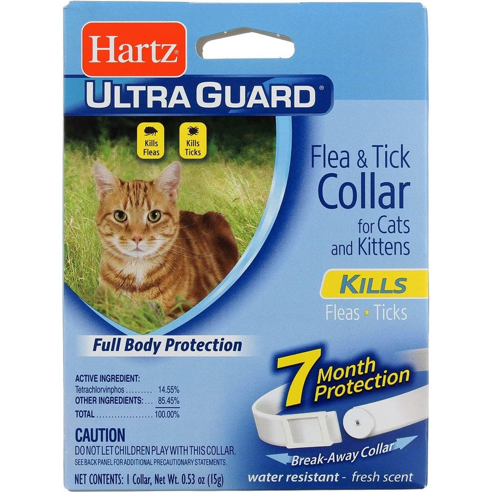 Hartz UltraGuard Flea And Tick Collar For Cats And Kittens White 1 Count