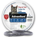 Advanllent Flea And Tick Collar For Cats And Kittens Natural Essential Oil Treatment Prevention 2 Pack 16 Months Protection Waterproof One Size