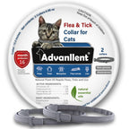 Advanllent Flea And Tick Collar For Cats And Kittens Natural Essential Oil Treatment Prevention 2 Pack 16 Months Protection Waterproof One Size