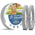 RexezGuardz Fcesiweg Natural Cat Flea And Tick Collar 8 Months Protection Waterproof Adjustable For All Feline Sizes 2 Pack