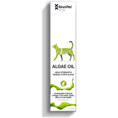 Korure Pets Omega 3 Algae Oil for cats front view sustainable pet supplement India