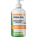 Petroyale Natural Omega 3 Fish Oil for pets front bottle view showing premium packaging.