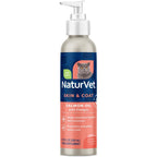NaturVet Salmon Oil Skin and Coat Supplement for Cats front view bottle