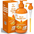 Picpow Wild Alaskan Salmon Oil front view bottle for dog and cat skin care supplement