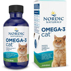 Nordic Naturals Omega 3 Cat liquid bottle front view on white background