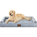 Large Dog Bed Orthopedic Washable: Beds Bolster XL Bed Large Big Dogs Memory Foam Couch Sofa Waterproof with Removable Cover