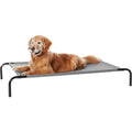 Amazon Basics Cooling Breathable Elevated Dog Bed with Metal Frame for Large Dogs, 51" x 31" x 8", Grey