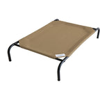 Coolaroo Original Elevated Dog Bed - Breathable Off-The-Ground Pet Bed with Cooling Fabric, Joint Relief & Moisture-Resistant Fabric, 100% Recyclable, Easy Clean, Nutmeg, Large