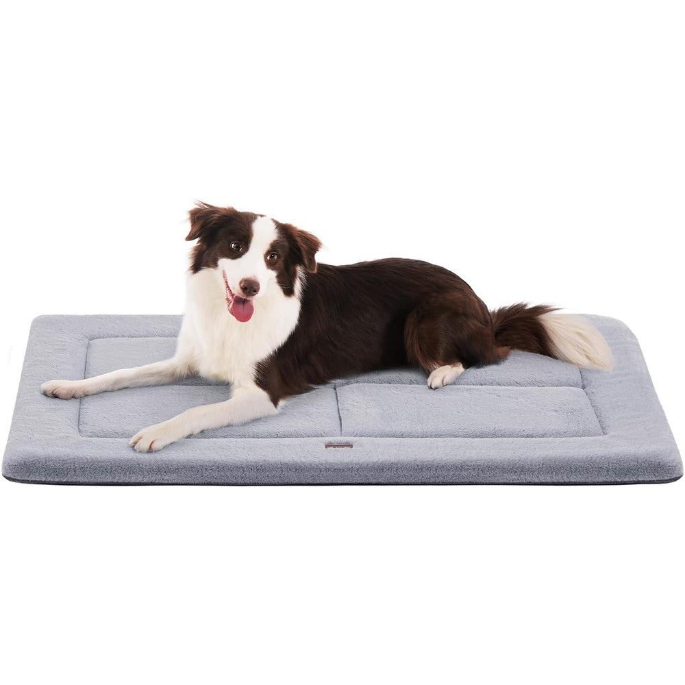 Made4Pets Reversible Dog Crate Pad Bed Washable Anti Slip Kennel Mat For Medium Large Dogs Gray 35 Inches By 23 Inches
