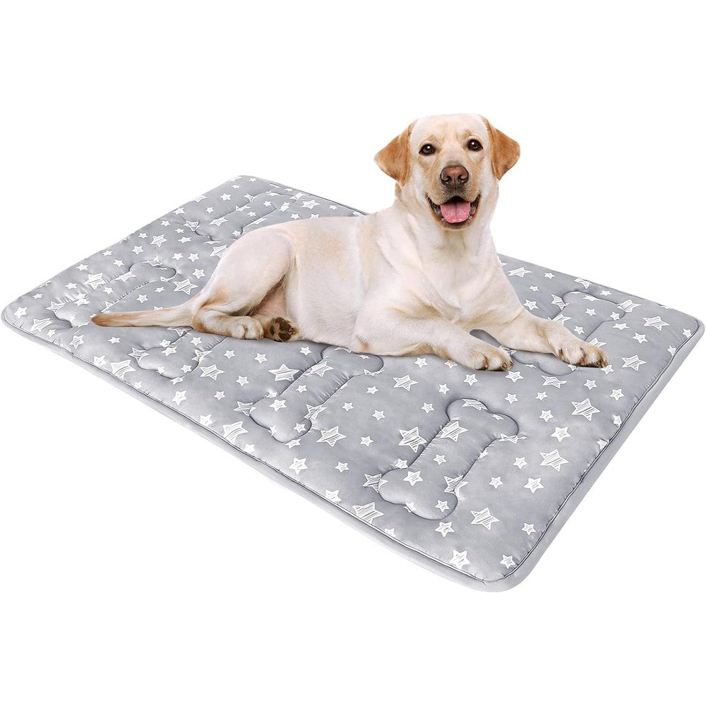 Moonsea Dog Crate Bed Mat With Cute Stars Personalized Soft Pet Kennel Pad And Anti Slip Bottom For Large Breeds Thirty Six Inches By Twenty Three ...