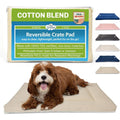 Pet Dreams Dog Crate Pad Washable Kennel Mat Non Toxic Reversible Flat Indoor Cushion For Cages Khaki Small 24 Inches