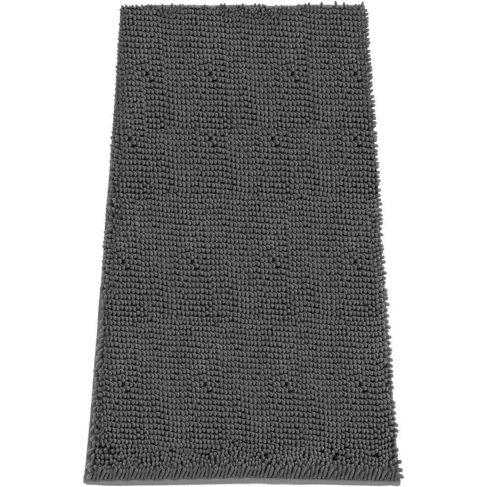 HOMEK Absorbent Dog Door Mat For Muddy Paws Premium Chenille Dirt Trapper Indoor Entrance Rug With Non Slip Rubber Backing Grey Sixty By Twenty Fou...