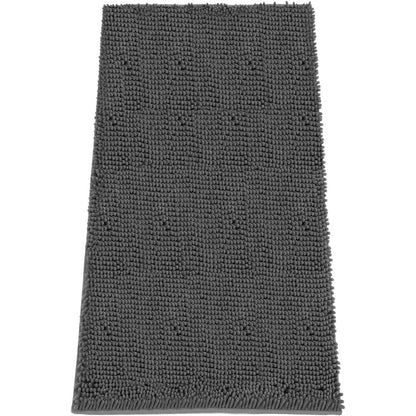 HOMEK Absorbent Dog Door Mat For Muddy Paws Premium Chenille Dirt Trapper Indoor Entrance Rug With Non Slip Rubber Backing Grey Sixty By Twenty Fou...