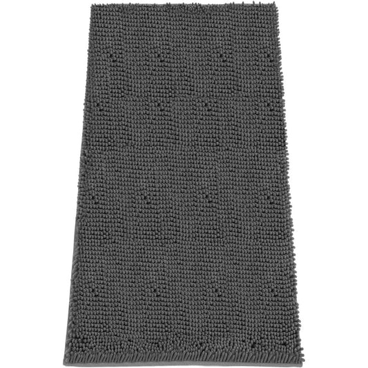HOMEK Absorbent Dog Door Mat For Muddy Paws Premium Chenille Dirt Trapper Indoor Entrance Rug With Non Slip Rubber Backing Grey Sixty By Twenty Fou...