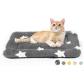 Mora Pets Cat Bed For Indoor Cats Washable Dog Crate Pad Cute Star Cushion Mat For Small Dogs Grey 22 x 13 Inches