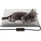 Toozey Small Pet Heating Pad With 6 Adjustable Temperature Levels And Smart Timer Waterproof Indoor Electric Heated Mat For Dogs And Cats 18x16 Inches