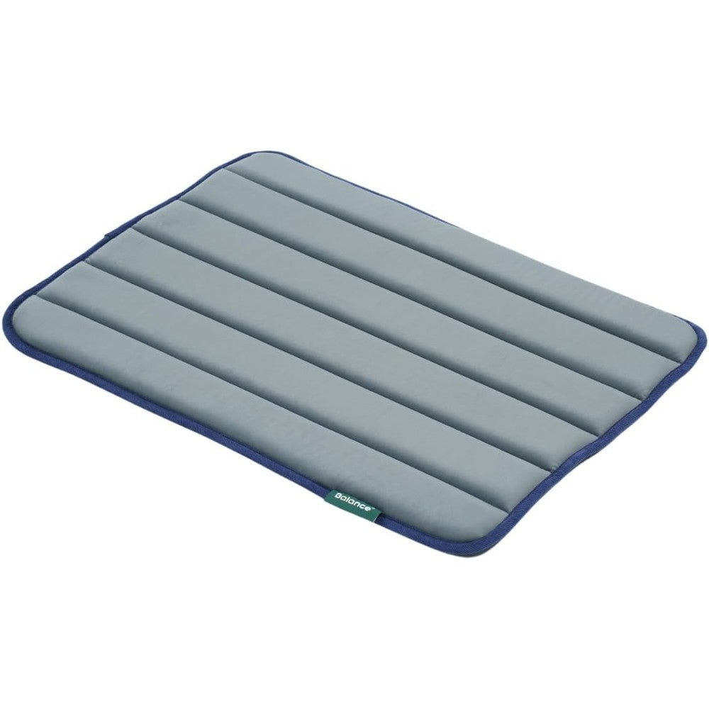 BALANCE Dog Crate Pad Foam Kennel Mat Washable Water Resistant Pet Bed Flat Cage Cushion For Small Dogs Blue Small Size