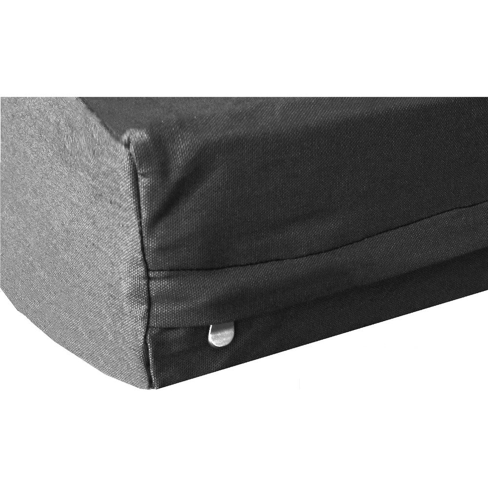 Dogbed4less Heavy Duty Black Canvas Duvet Pet Dog Bed Replacement Cover 100 Percent Cotton 37 Inches By 27 Inches By 4 Inches