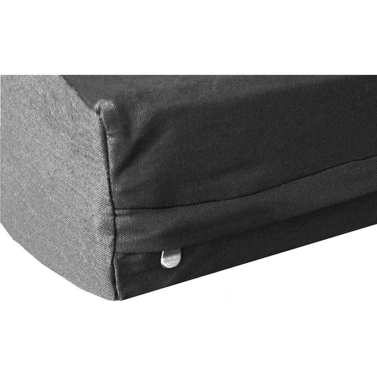 Dogbed4less Heavy Duty Black Canvas Duvet Pet Dog Bed Replacement Cover 100 Percent Cotton 37 Inches By 27 Inches By 4 Inches
