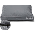 COSHNIBI Dog Bed Replacement Cover Waterproof Washable Pet Mattress Protector With Zipper And Handle Grey 48 Inches By 36 Inches