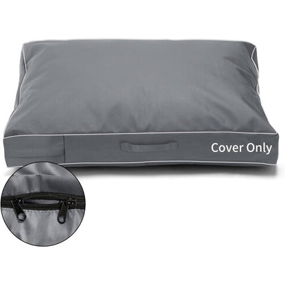 COSHNIBI Dog Bed Replacement Cover Waterproof Washable Pet Mattress Protector With Zipper And Handle Grey 48 Inches By 36 Inches