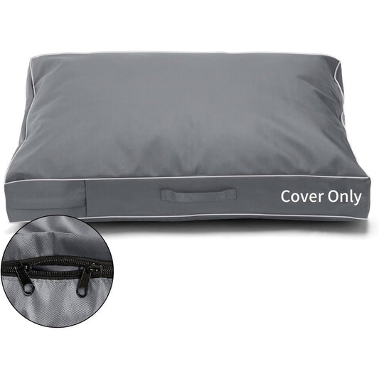 COSHNIBI Dog Bed Replacement Cover Waterproof Washable Pet Mattress Protector With Zipper And Handle Grey 48 Inches By 36 Inches