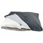 EechicSpace DIY Dog Bed Cover Waterproof Replacement Washable Pillow Case Only Luxurious Grey Velvet Pet Mattress Protector 36 x 24 x 3 Inch