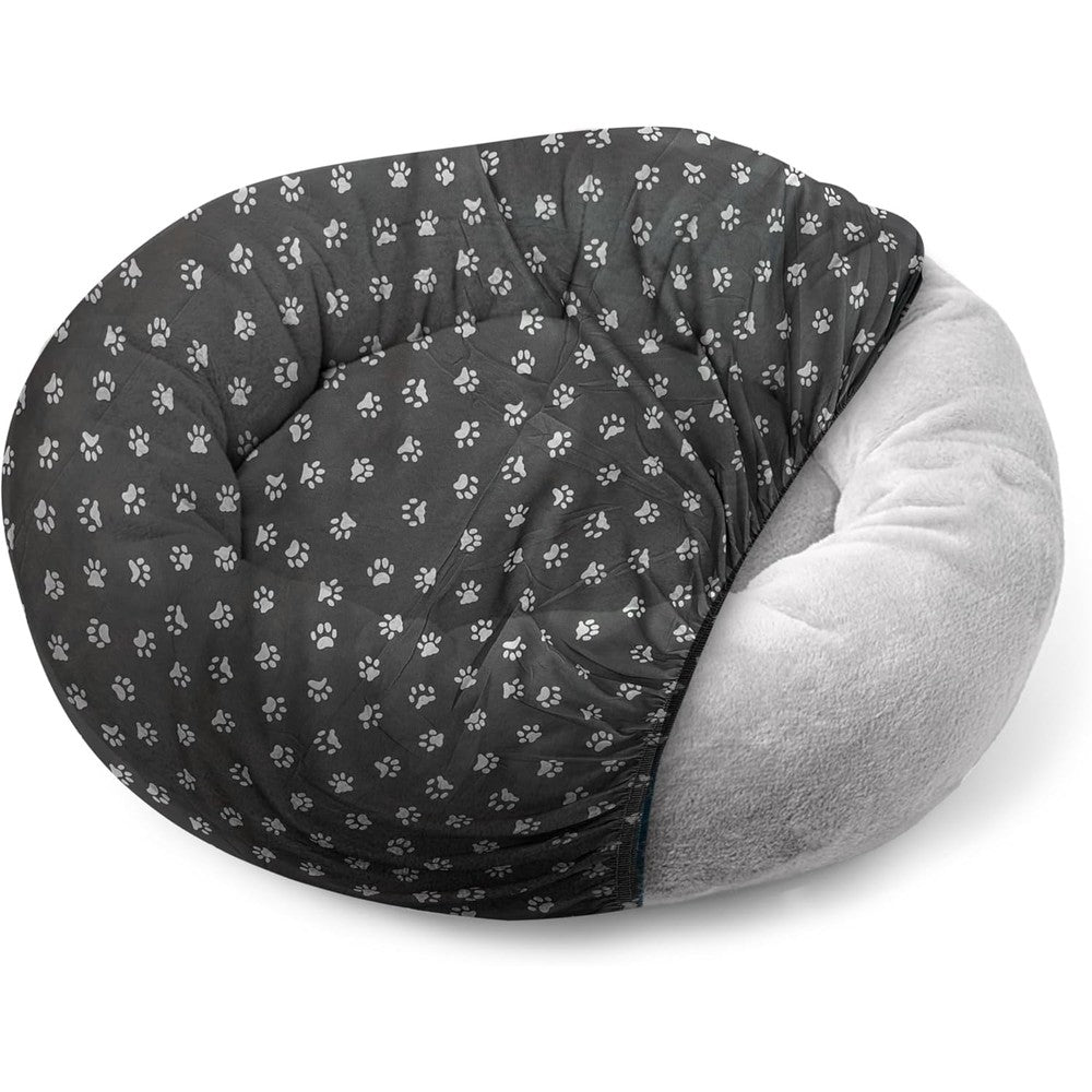 Qwazy Cupcake Round Dog Bed Covers Replacement Washable Waterproof Pet Bed Cover Liner For All Shapes Extra Large Up To 55 Inch Paw Chic