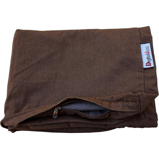 Dogbed4less Extra Extra Large 55x37x4 Inches Brown Denim Jean Dog Pet Bed Replacement External Zipper Cover