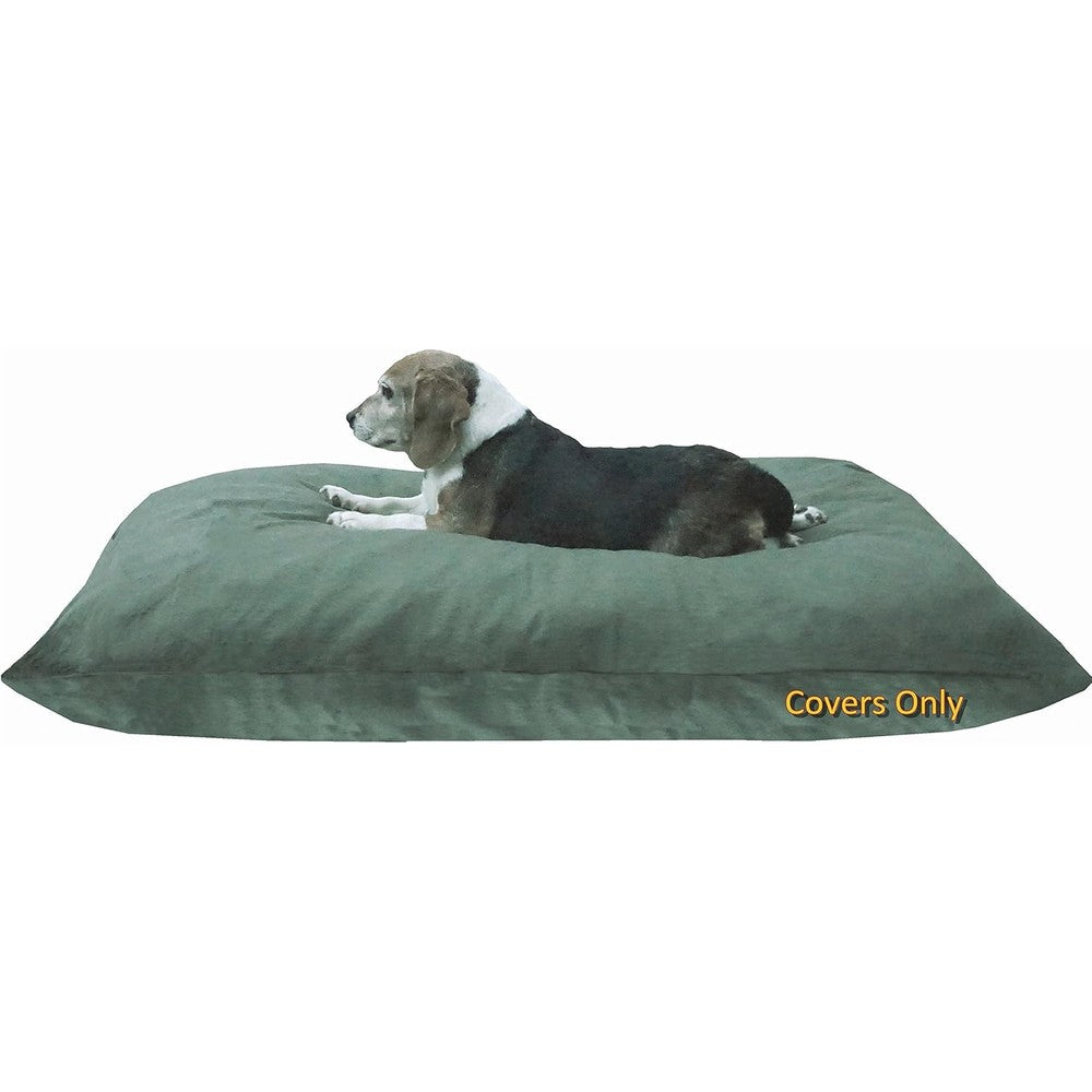 Dogbed4less Do It Yourself DIY Pet Bed Pillow Duvet Canvas Cover And Waterproof Internal Case For Large Dogs And Cats 48 By 29 Inches Olive Green